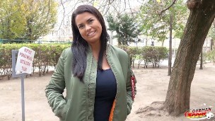 GERMAN SCOUT – BIG HANGING TITS TEEN CHLOE TALK TO FUCK AT STREET CASTING