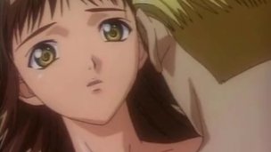 Hentai brunette fucks dick like a hungry slut