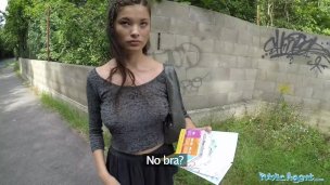 Public Agent Lost Tourist Fucked outside under a Bridge