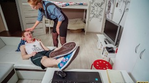 TUTOR4K. Fellow fucks classy English tutor in room full of cams